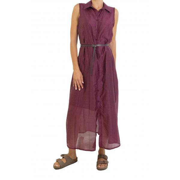 Vestito con cintura e bottoni "Leila"
